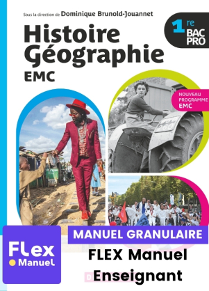 Couverture  Manuel Histoire-Géographie EMC 1re Bac Pro (2025)