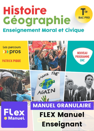 Couverture Pochette Histoire Géographie EMC Tle Bac Pro - Collection Les parcours pros